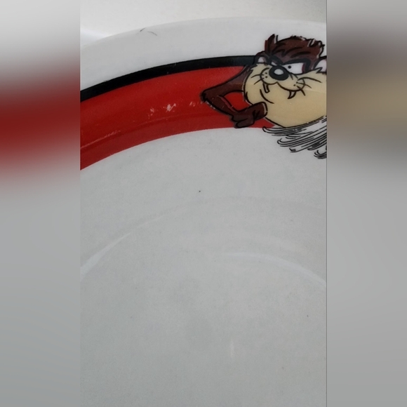 Vintage Gibson Looney Tunes Taz Tasmanian Devil Cereal Bowls Set Of 4 6.5 In - Picture 4 of 6